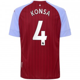 Camisolas de futebol Aston Villa Ezri Konsa 4 Equipamento Principal 2020/21 Manga Curta